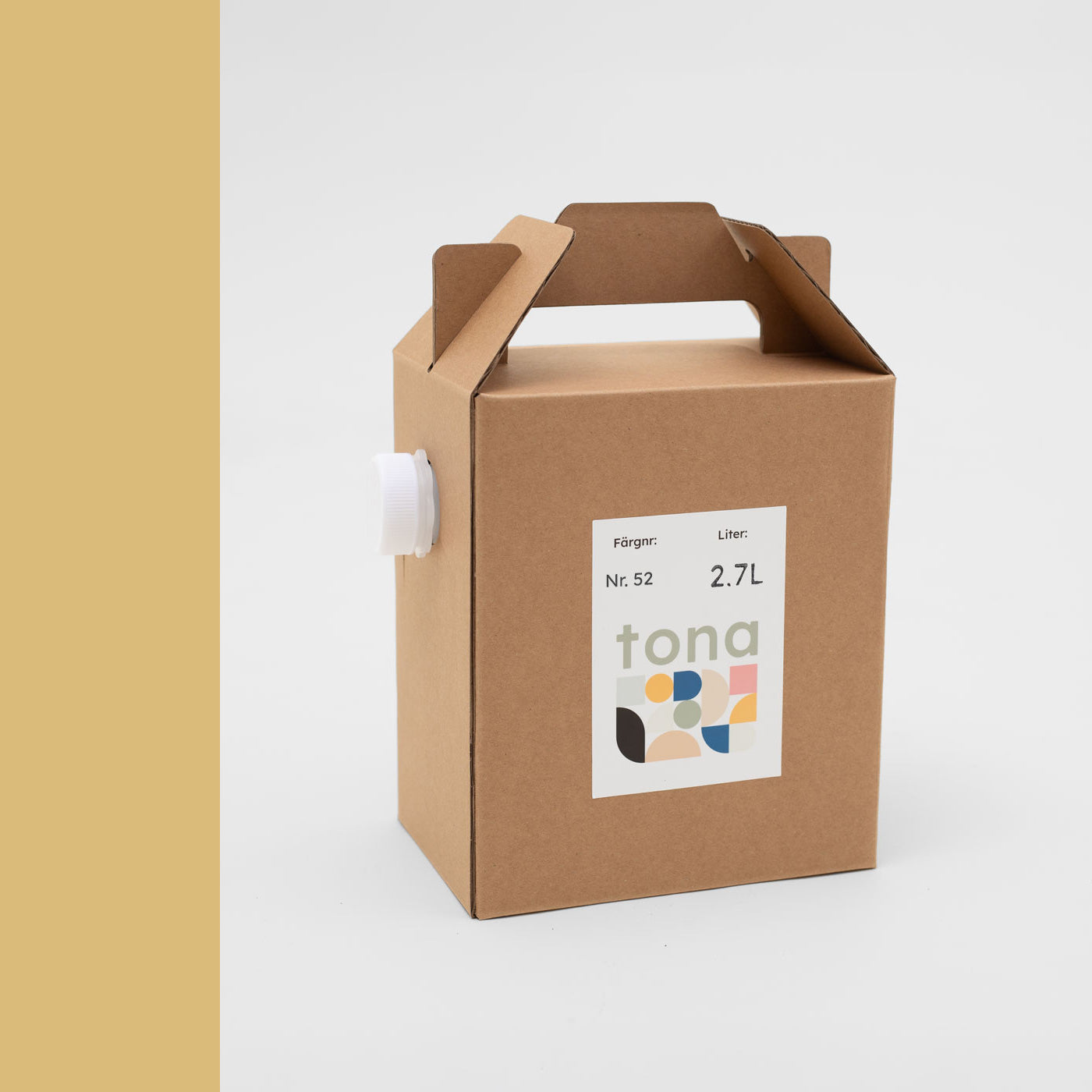 Väggfärg Nr 52. Ljusgul