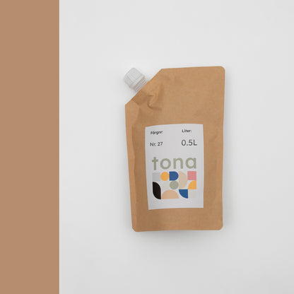 Väggfärg Nr 27. Karamell