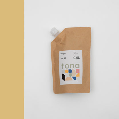 Väggfärg Nr 52. Ljusgul