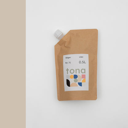 Väggfärg Nr 71. Varmbeige