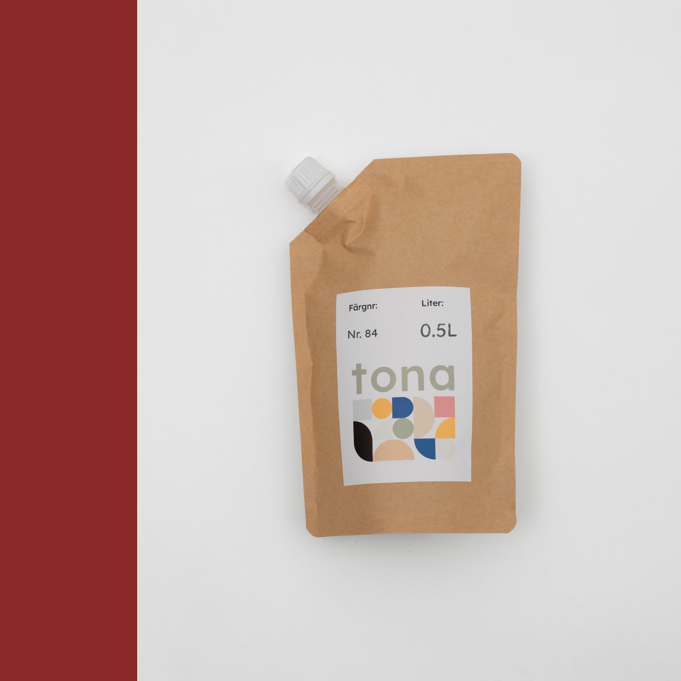 Väggfärg Nr 84. Roströd