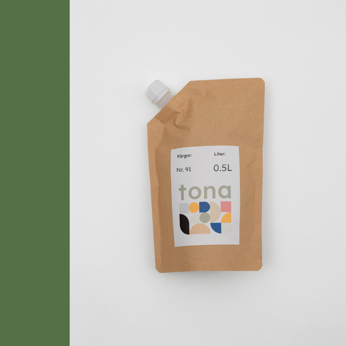 Väggfärg Nr 91. Skogsgrönt