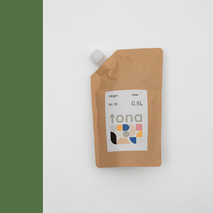 Väggfärg Nr 91. Skogsgrönt