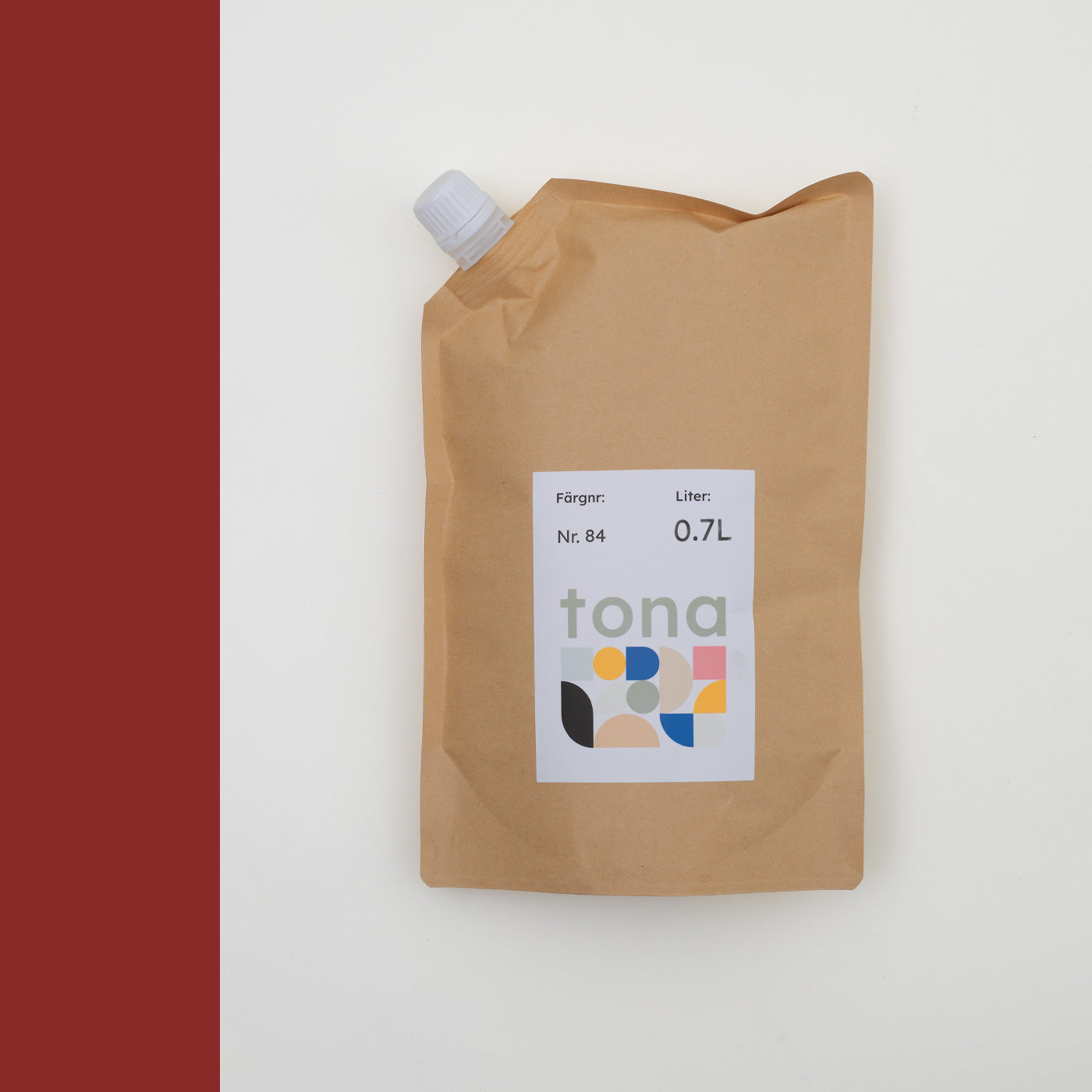 Snickerifärg Nr 84. Roströd