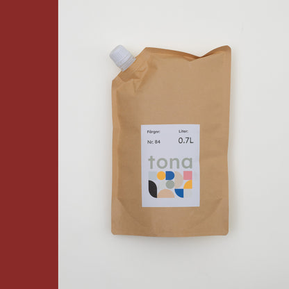 Snickerifärg Nr 84. Roströd