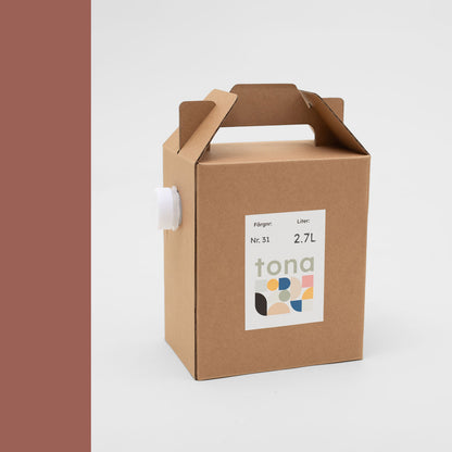 Väggfärg Nr 31. Tegel