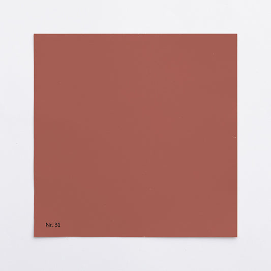 Väggfärg Nr 31. Tegel