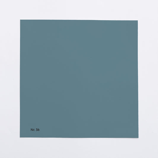 Väggfärg Nr 36. Dimblå