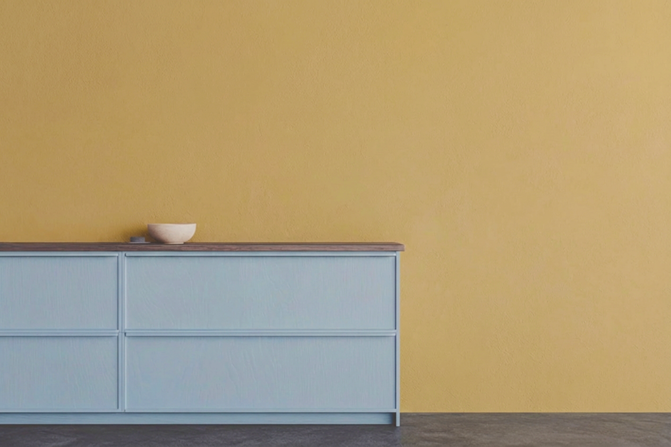 Väggfärg Nr 52. Ljusgul