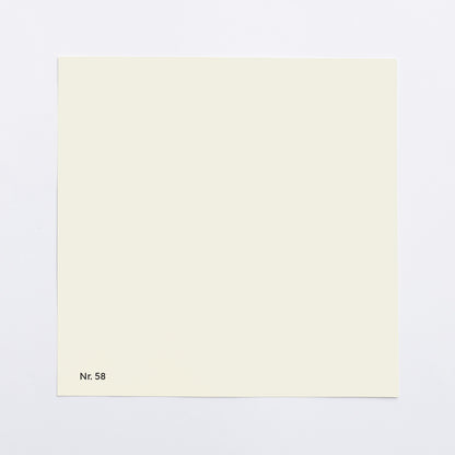 Väggfärg Nr 58. Molnvit